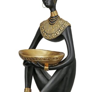 Statue résine africaine Ht 104 cm