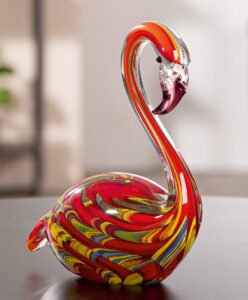 Oiseau en verre multicolor