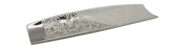 Coupe céramique décor argent et chrome