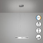 Suspension LED métal nickel