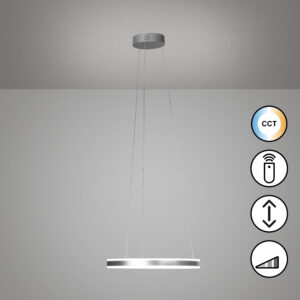 Suspension LED métal nickel