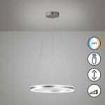 Suspension LED métal nickel