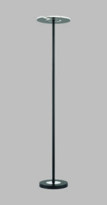 Lampadaire LED métal noir