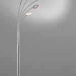 Lampadaire LED métal nickel