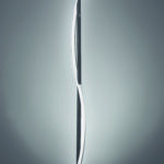 Lampadaire LED métal noir