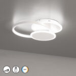 Plafonnier LED métal blanc