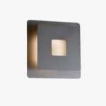 Aplique LED métal noir