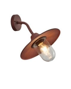 Applique extérieure rouille verre clair