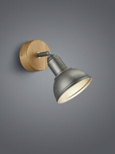 Spot bois et métal E14