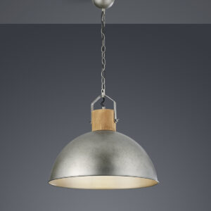 Suspension bois et métal E27