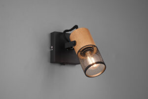 Spot bois et métal E14