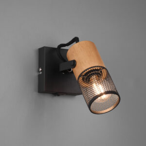 Spot bois et métal E14