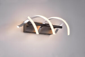 Applique LED noir et argenté