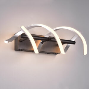 Applique LED noir et argenté