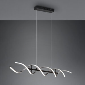 Suspension LED noir et argenté