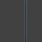 Lampadaire métal rouille avec liseuse