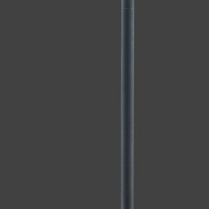 Lampadaire métal rouille avec liseuse