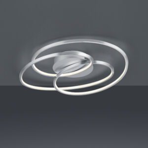 Plafonnier LED nickel mat