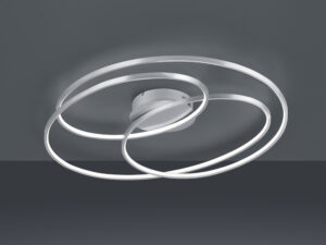 Plafonnier LED nickel mat