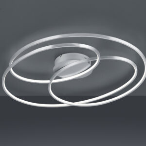Plafonnier LED nickel mat