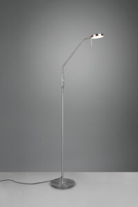 Liseuse LED métal nickel mat
