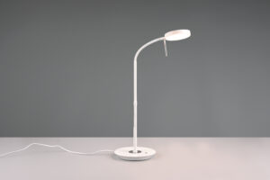Lampe de bureau LED métal blanc