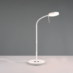 Lampe de bureau LED métal blanc
