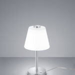 Lampe à poser LED métal chrome