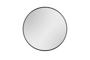 Miroir rond métal noir D70 cm
