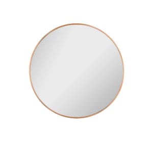 Miroir rond métal doré D70 cm
