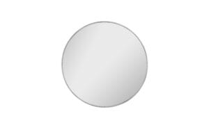Miroir rond métal argenté D70 cm
