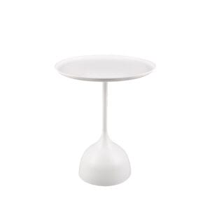 Guéridon métal blanc