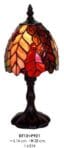 Petite lampe TIFFANY au décor végétal