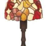 Petite lampe TIFFANY au décor floral