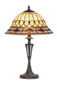 Lampe TIFFANY au décor art-déco