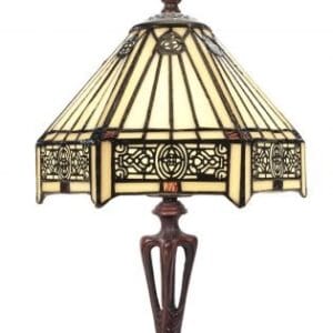 Lampe TIFFANY au décor art-déco