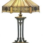 Lampe TIFFANY au décor art-déc
