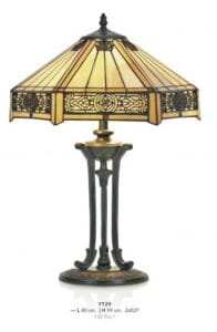 Lampe TIFFANY au décor art-déc