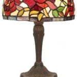 Lampe TIFFANY au décor floral