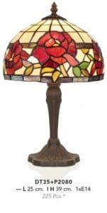 Lampe TIFFANY au décor floral