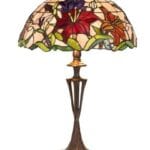 Lampe TIFFANY au décor floral