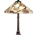 Lampe TIFFANY au décor végétal