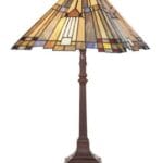 Lampe TIFFANY au décor art-déco