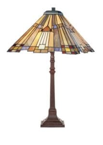 Lampe TIFFANY au décor art-déco