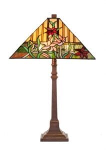 Lampe TIFFANY au décor floral