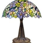 Lampe TIFFANY au décor floral