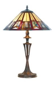Lampe TIFFANY au décor art-déco