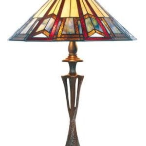 Lampe TIFFANY au décor art-déco