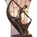 Lampe TIFFANY danseuse art déco
