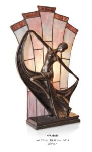 Lampe TIFFANY danseuse art déco